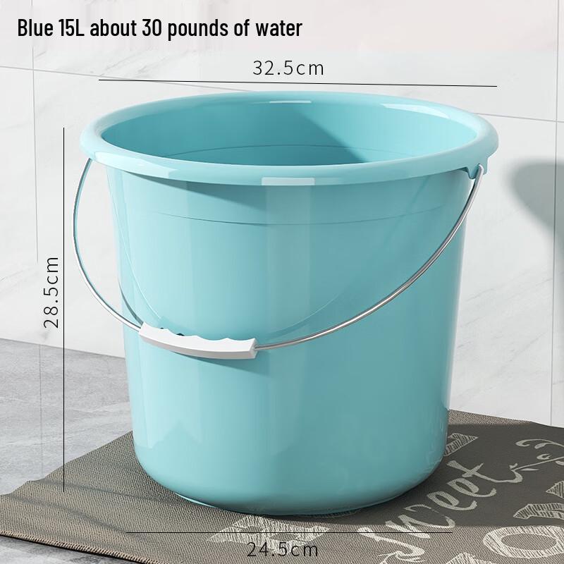 ZISIZ Plastic Portable Red Water Bucket