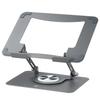 AP LAB Laptop Height and Angle Adjustable Back Shoulder and Poor Tablet Compatible Stand, Foldable, 360-Degree Rotation, [Relieves Pain, Stiffness,
