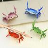 Creative Resin Pencil Stand Cute Weightlifting Crab Pen Holder Fun Desk Organizer for Office Decor Gift Glasses Storage Rack