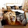Animal Lion Bedding Sets 3D Tropical Printed Exquisite Bed Supplies Set Duvet Cover Bedding Set No Filler Birthday Gift For Boys
