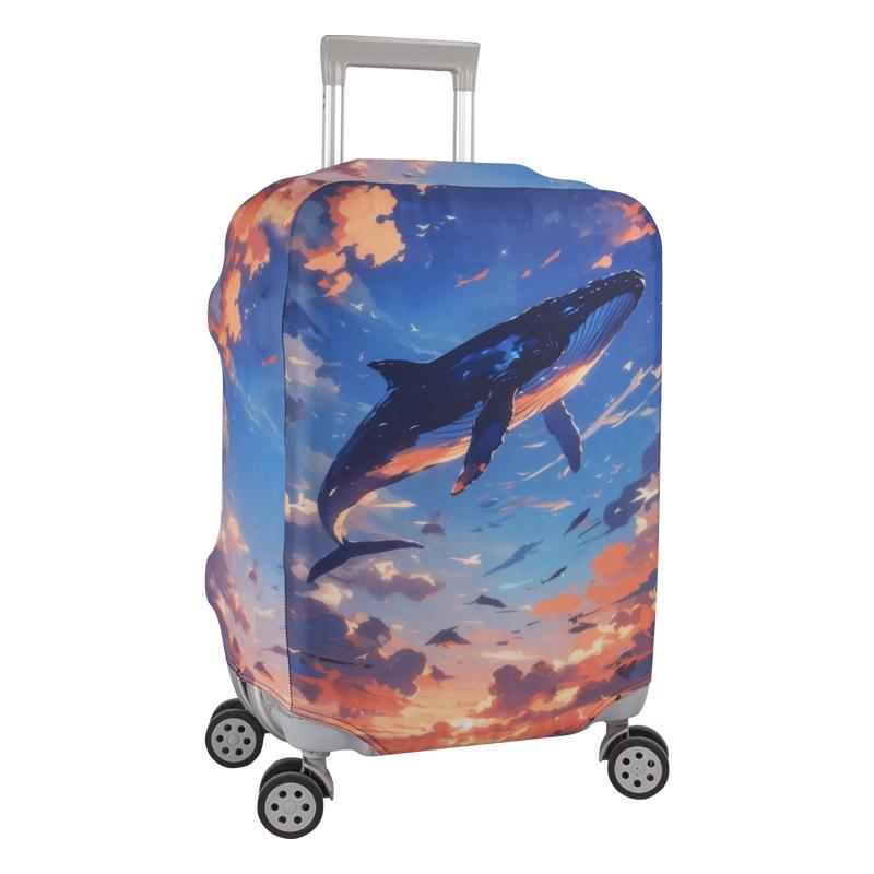 Benutzerdefinbarer Elastischer Verdickter Reisekoffer Schutzbezug mit Bilddruck