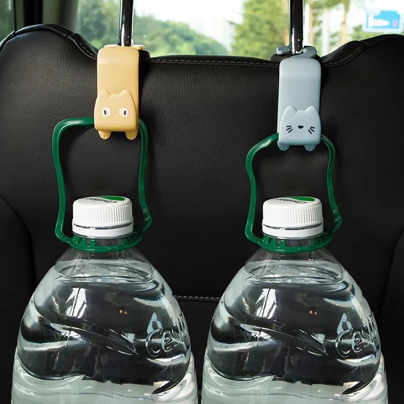 2PCS Cartoon Cute Car Seat Hook Clip, Backrest Headrest Hook Rear Seatback Multifunctional Car Interior Accessories