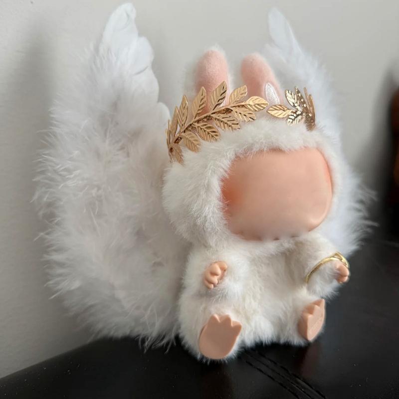 Engelsflügel Für Labubu Puppen Zubehör Stilvolles Kawaii Outfit Set Geeignet