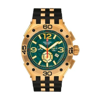 Aviator Supersize Cronografo Cinturino in Gomma Quadrante Verde Quarzo 7033.9814 100M Orologio da Uomo
