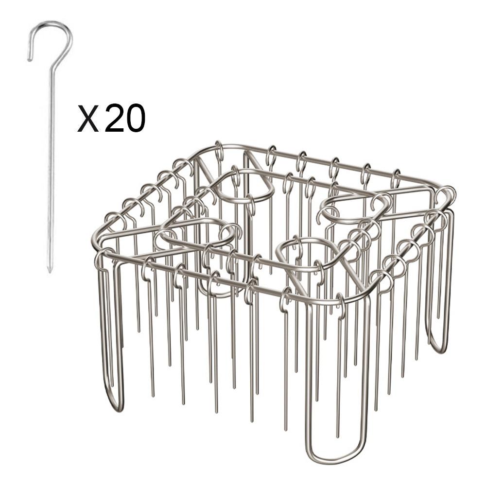 Stainless Steel Skewer Holder Vertical Barbecue Skewer Bracket  for Air Fryer Accessory 20