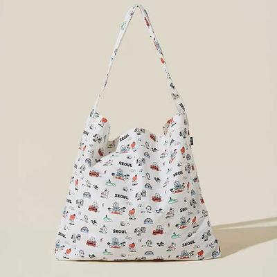 Offizielle SEOUL EDITION 2. Serie Öko-Tasche - Premium-Canvas-Tragetasche mit K-Heritage-Kunst