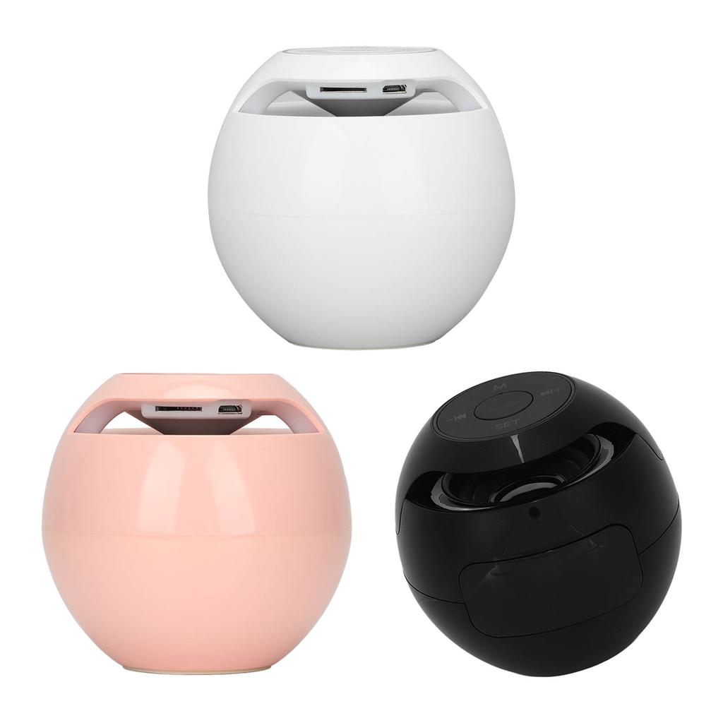 Bluetooth Alarm Clock Speaker Colorful Mini Portable Household Wireless FM Radio With Voice Announce