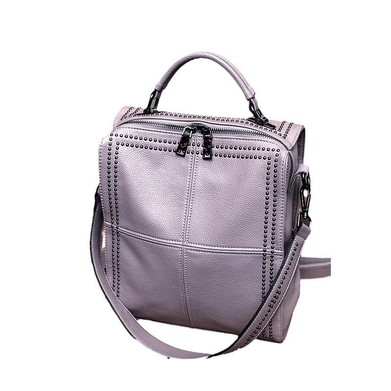 Bag Woman Genuine Leather Backpack Korean Crossbody Bag All Cowhide Handbag Backpack