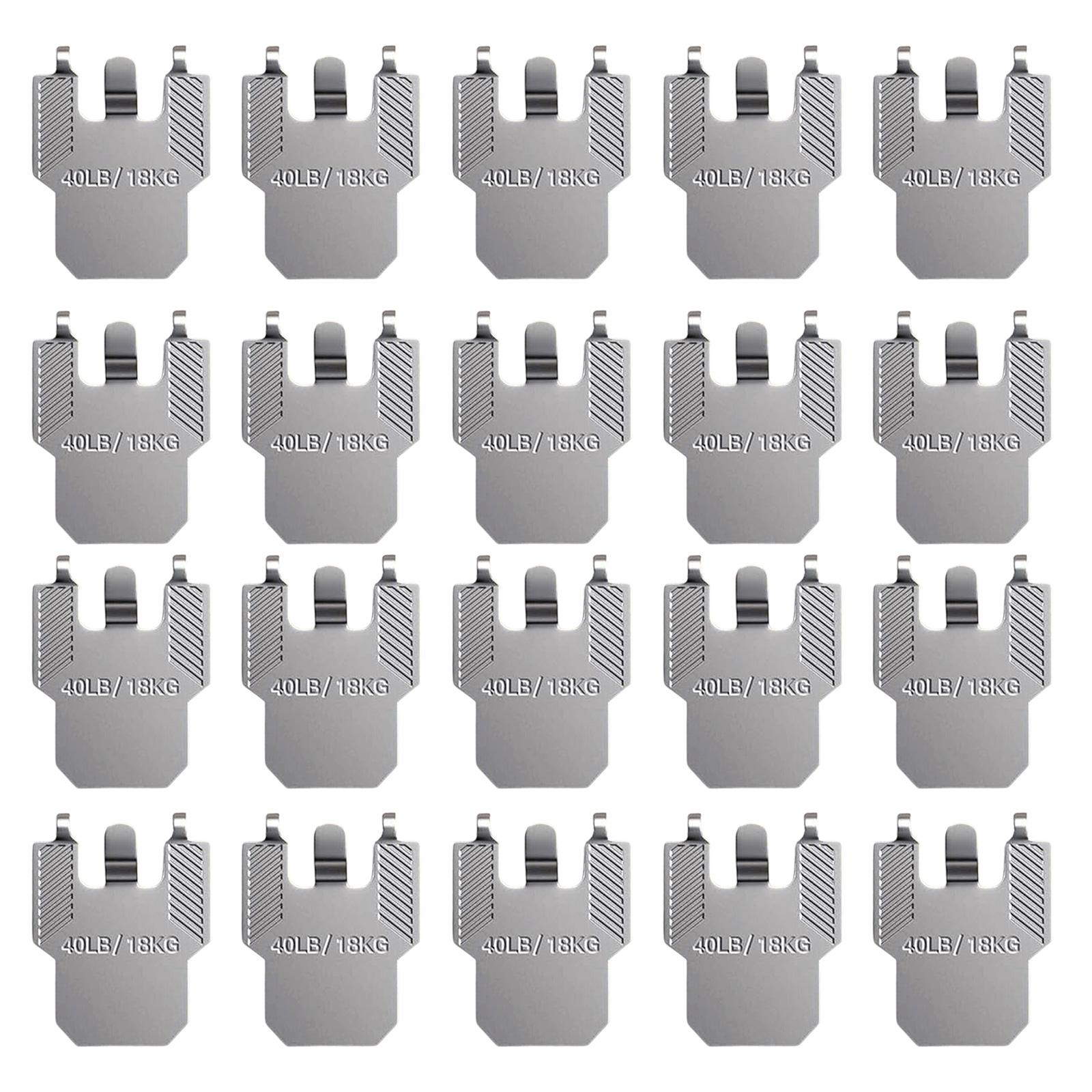 

Pack Of 20 Heavy Duty Stainless Steel Picture Hangers For Drywall Reusable Wall Hook Claws for Photo Poster Painting