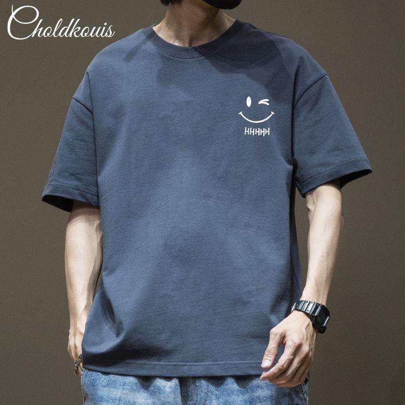 Cotton short sleeved t-shirt for men and women men's half sleeved round neck t-shirt