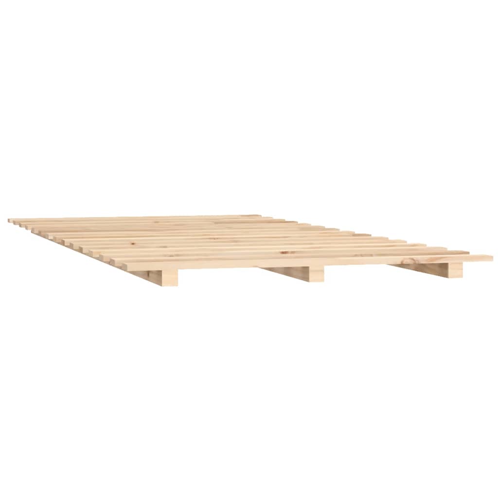 Solid Pine Wood Bed 150x200 cm
