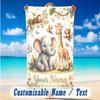 Adventure Journey Theme Beach Towel Personalized Custom Name & Text Soft Quick Dry Beach Towel for Swimming Travel