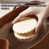 Collapsible Travel Cup with Lid Cookie Design Silicone Folding Cup Portable Reusable Drinking Cup for Camping Hiking Picnics
