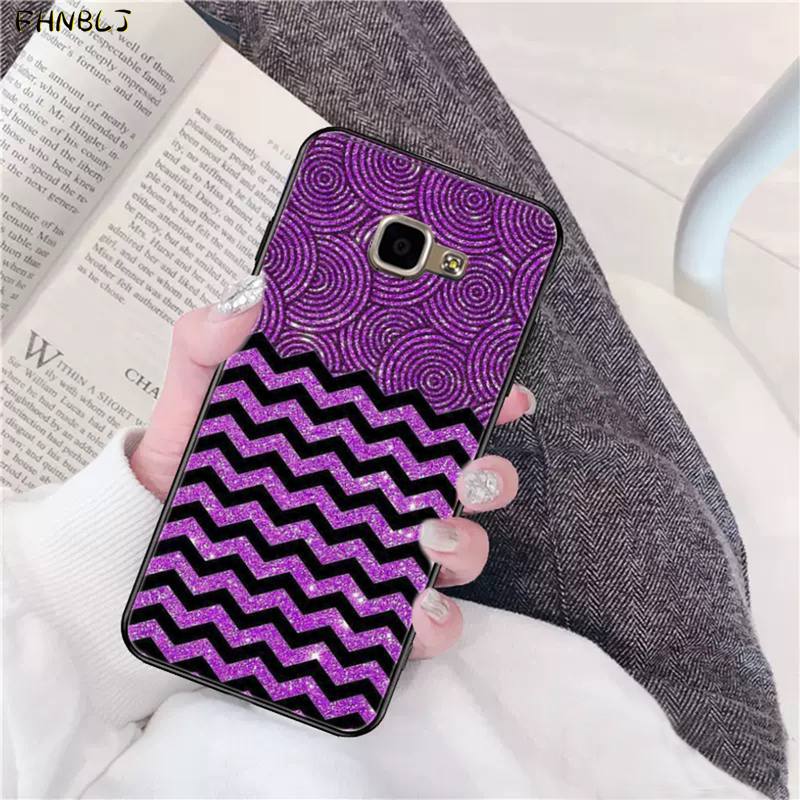 FHNBLJ Love Purple Glitter Newly Arrived Black Cell Phone Case for Samsung A10 20s 71 51 10 S 20 30 40 50 70 A30s Cover