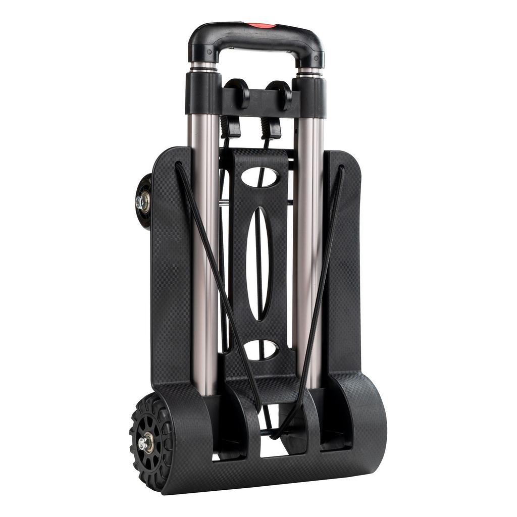 Cărucior pliabil cu 4 roți, aliaj de aluminiu, cărucior de mână pliabil, cărucior pentru bagaje pentru cumpărături, alimente