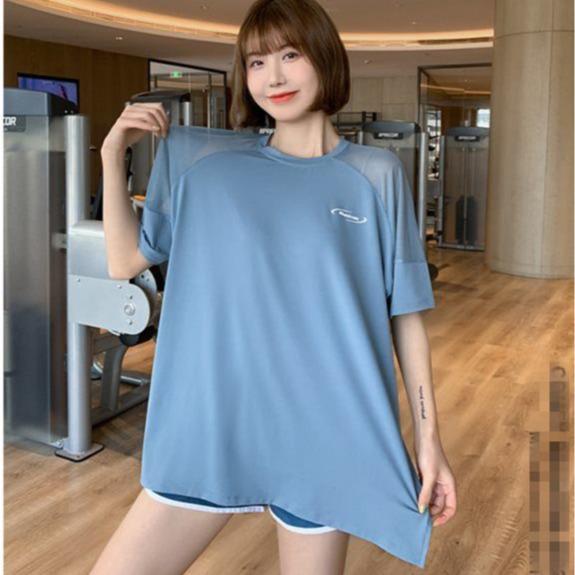 Women's Mesh Sport Top: Loose Fit, Quick-Dry Yoga and Running T-Shirt, Summer Thin Cardigan, Short Sleeve, Plus Size Fitness Apparel.