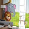 Animal Cartoon In The Jungle Tulle Sheer Curtains for Living Room the Room Bedroom Kitchen Decoration Voile Organza Curtains