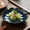 Japanese Ceramic Spoon Holder Household Soup Spoon Holder Retro Dipping Saucer Kiln Change Ceramic Flavor Plate Kitchen Storage Dish Rack Spoon Holder