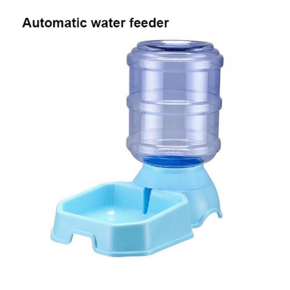 High Capacity Dog Automatic Feeders Plastic 21*32.5*31cm Feeding and Drinking Tool 5 Colors Pet Feeding Bowl Pet Supplies