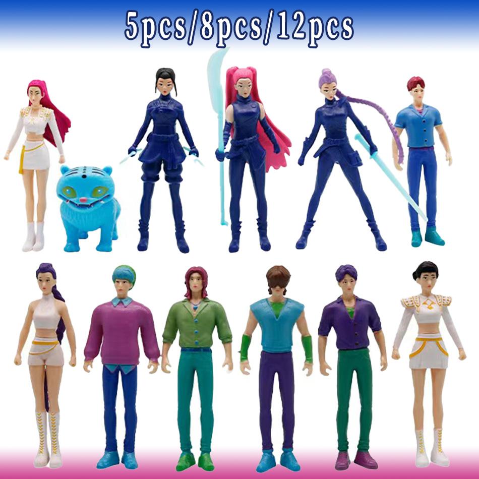 Anime Kpop demon hunters Figure Model Toy Cartoon Gaming Peripherals Desk Decoration Collection Figures Model Toy For Kid Gift