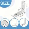 Stainless Steel L-Bracket Set - 1.57x1.57 Inch Angle Iron Fixtures for Wood Shelves, Chairs, Tables, Dressers