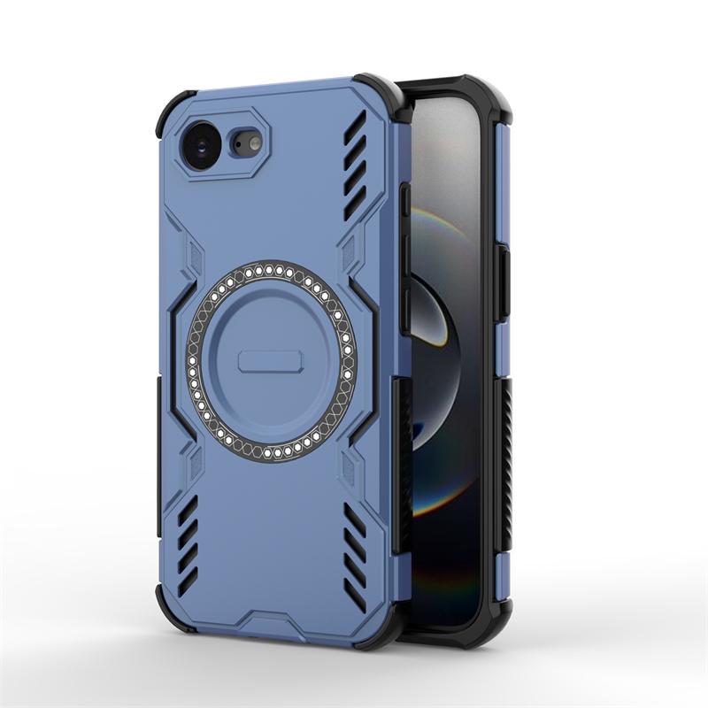 Shockproof Armor Case For iPhone 16e Magnetic Adsorption Wireless Charge Cover For iPhone 16e Case For iPhone 16e Case 6.1 inch