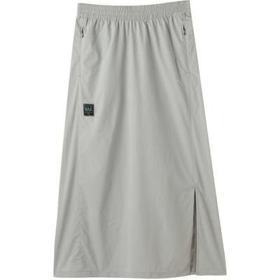 RETRO Casual Long Skirt Women's Light Gray 630612-09