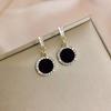 Silver Needle Elegant Diamond-encrusted Long Fringed Earrings Niche Temperament Versatile Earrings Simple Light Luxury High-end Earrings Women