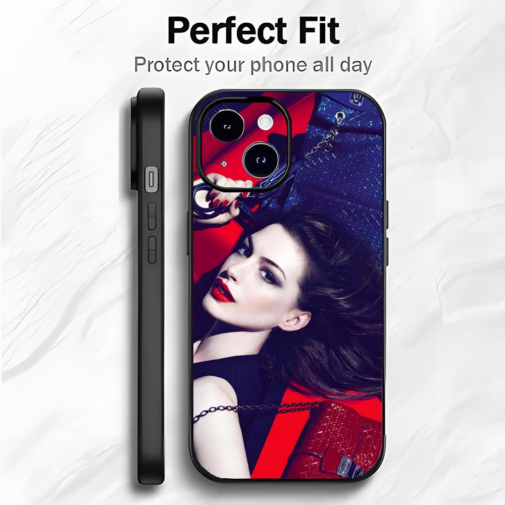 Elegant Beautiful Actress A-Anne Hathaway Phone Case Phone Case Soft Packaging Lightweight For iPhone17 16 15 14 13ProMax