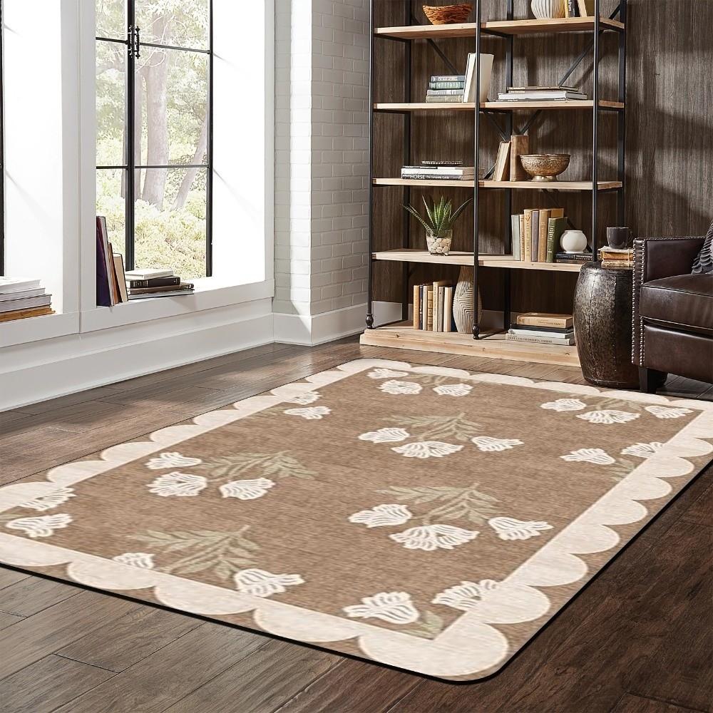 Soft Absorbent Mat Retro Bathroom Door Pad Wear-resistant Door Mats Bathroom Use
