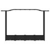 Elevated Planter with Trellis and Hanging Roof Black 207 X 40 X 126 Cm PP