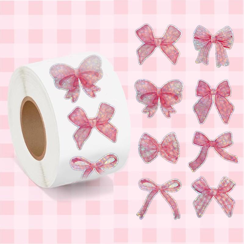 Notebook Decoration Sticker Laser Bowknot Stickers For Greeting Cards Gift Wrapping Bouquets