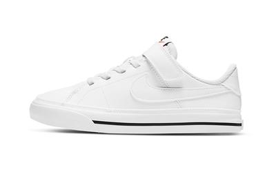 Court Legacy Slip Resistant Cushioning Balance Low Top Skateboard Shoes White Children Aged 3 7 Years Old DA5381-100
