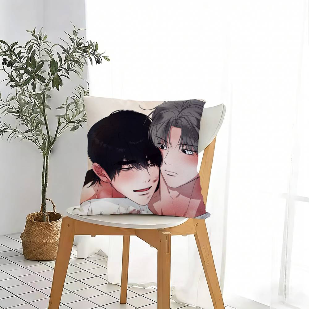 Unsleep Bl Anime Comic Pillow Case For Sofa Living Room Home Office Decor Protective Cover