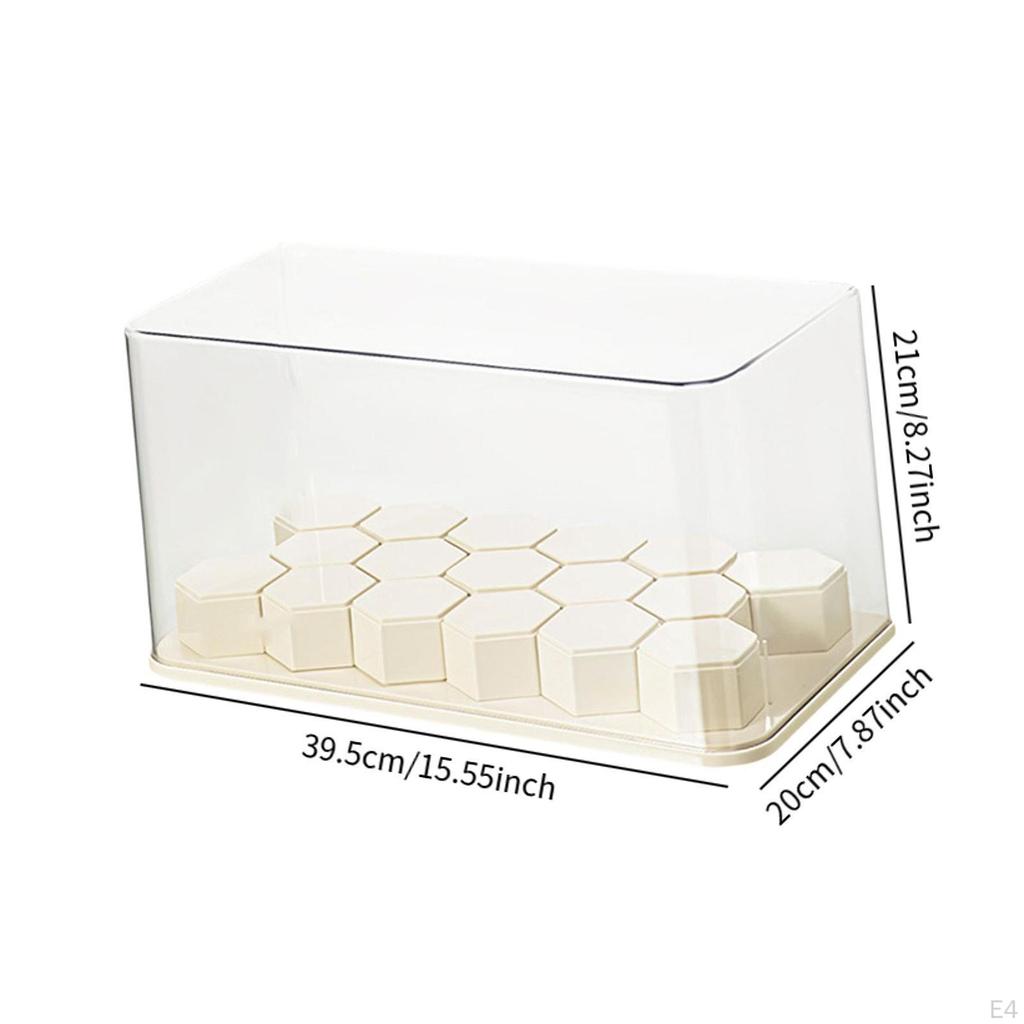 Actionfiguren Vitrine Schaukasten Organizer Spielzeug Figuren mit Bausteinen Puppenaufbewahrung