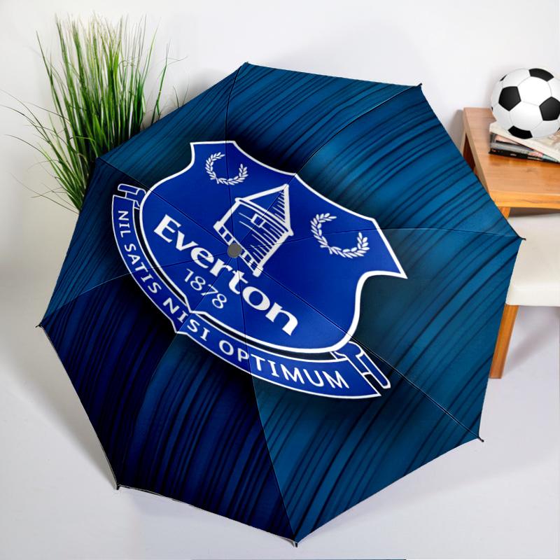 Fc Crest Design Printed Automatic Umbrella, 8-Frame for Travel, camping, Casual Umbrella, Essential Gift for for family and friends
