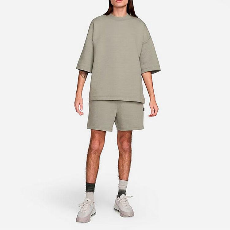 Nike Round Neck Casual Comfortable Short Sleeve T-Shirt Men Tops Gray FN2164-053