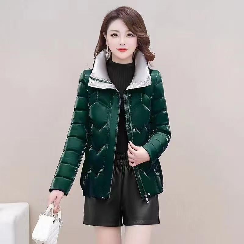 Winter New Arrival Shiny Bight Down Cotton Jacket for Women Thick Fashionable Coat