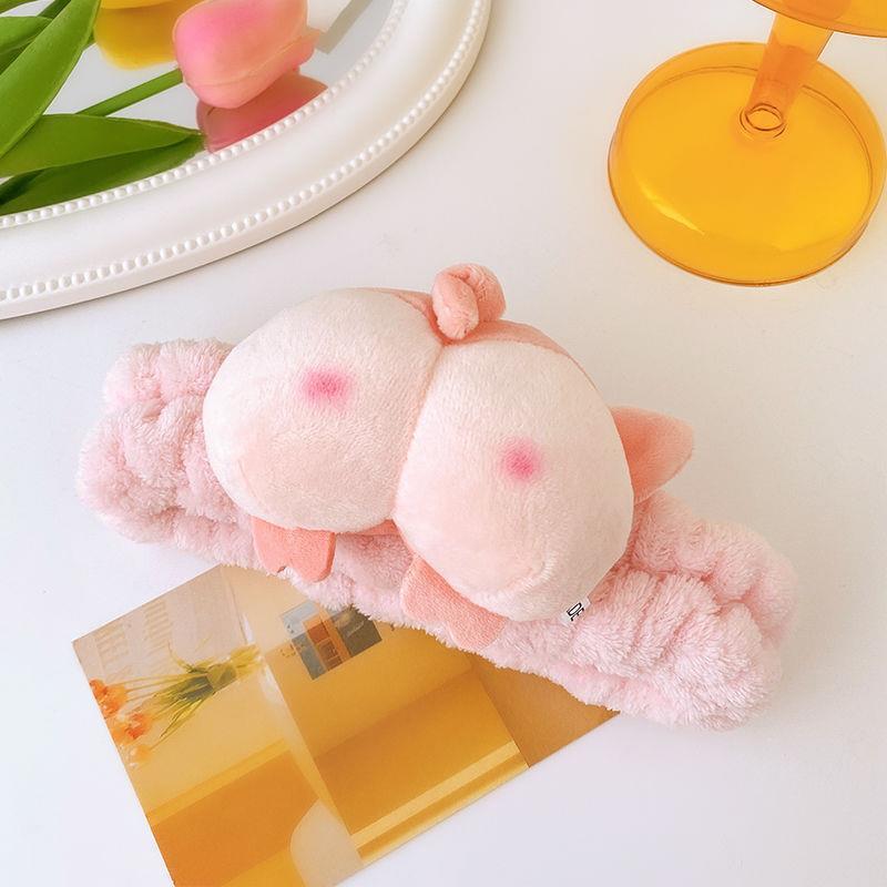 Cute animal Buttocks hair band women man face washing headband