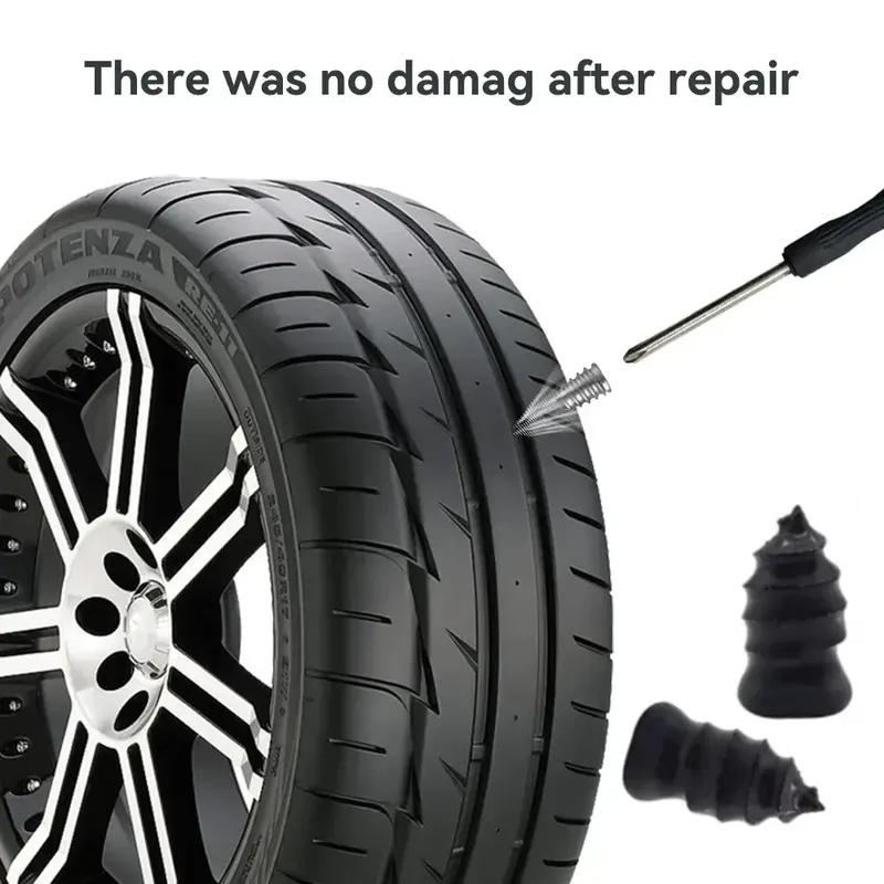 10-21PCS Vacuum Tire Repair Kit Rubber Nails & Screws Universal Tubeless Tyre Patch Tools for Car Motorcycle Truck Accessories