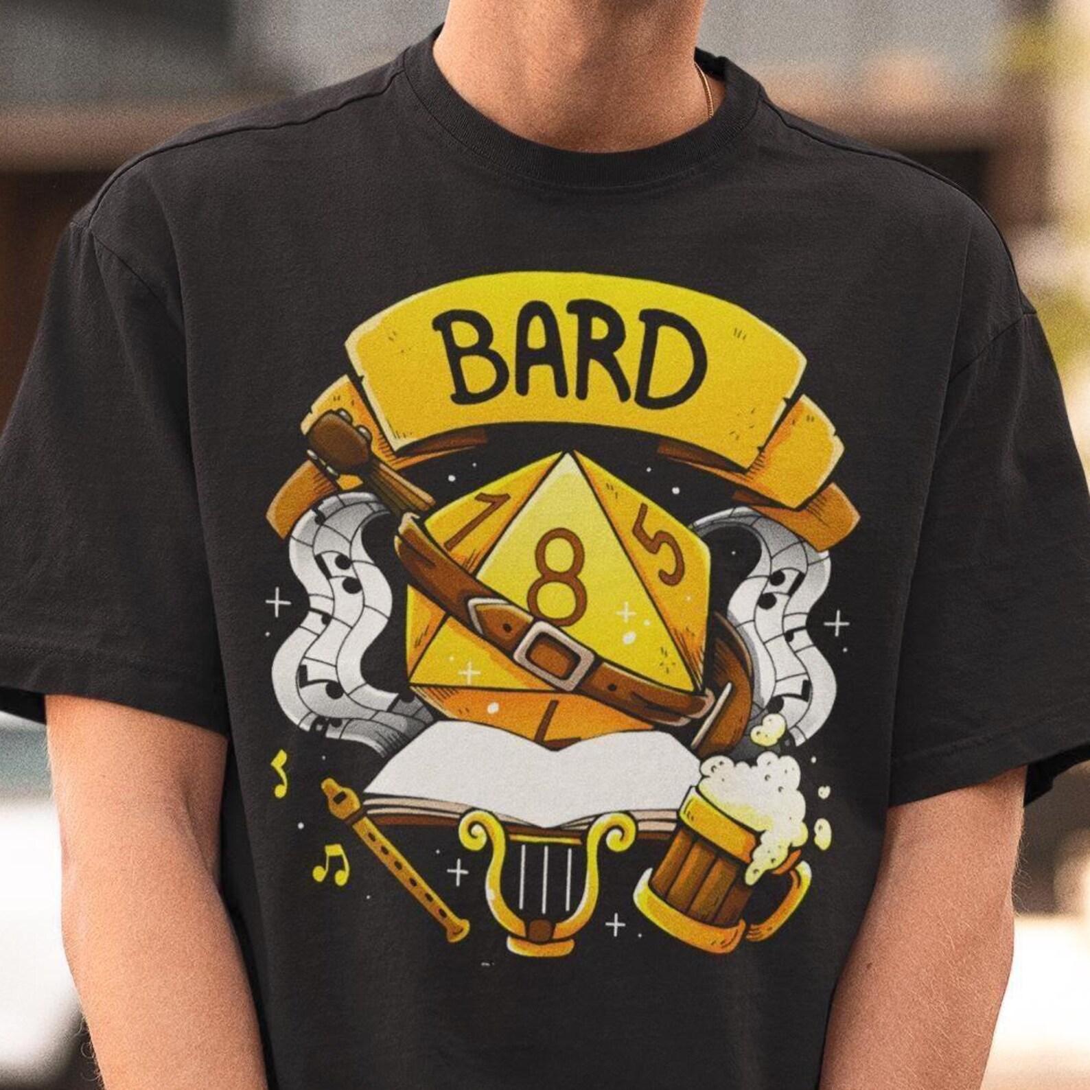 D&D Bard Shirt - Dungeons and Dragons Tshirt,DnD Gifts,Board Game Tees,DnD Sweatshirt 3XL