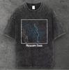Mens Mississippi River Cotton T Shirt Washed Black Grunge Aesthetic S-4XL