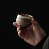 Japanese Style Handmade Stoare Tea Cup Kung Fu Tea Set Tea Cup Small Single Cup Ancient Style Quiet Road Cup Bowl Teacup