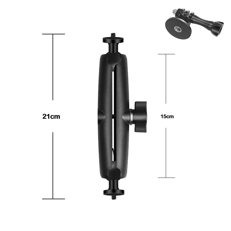 1 inch Ball head 1/4" to 1/4" Ballhead Double Socket Arm Mount Holder for Insta360 One X2 X3 DJI GoPro SJCAM Camera Accessories