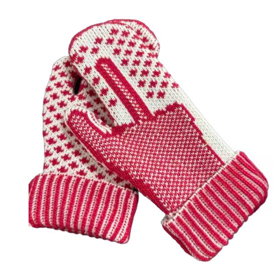 Yousheng Funny Middle Finger Mittens Cozy Knit Gloves with Hidden Attitude Cheeky Flip-the-Bird Knitted Gloves Prank Gift for Men Women