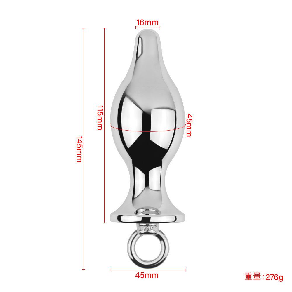 Metal Silver Lifting Ring Butt Plug Back Court Anal Expansion Pull Ring Anal Plug Butt Plug Alternative Adult Supplies Anal Bolt
