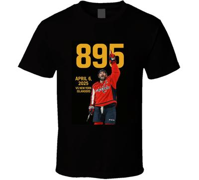 Alex Ovechkin Ovi 895 Gol da Record Segnati Maglietta