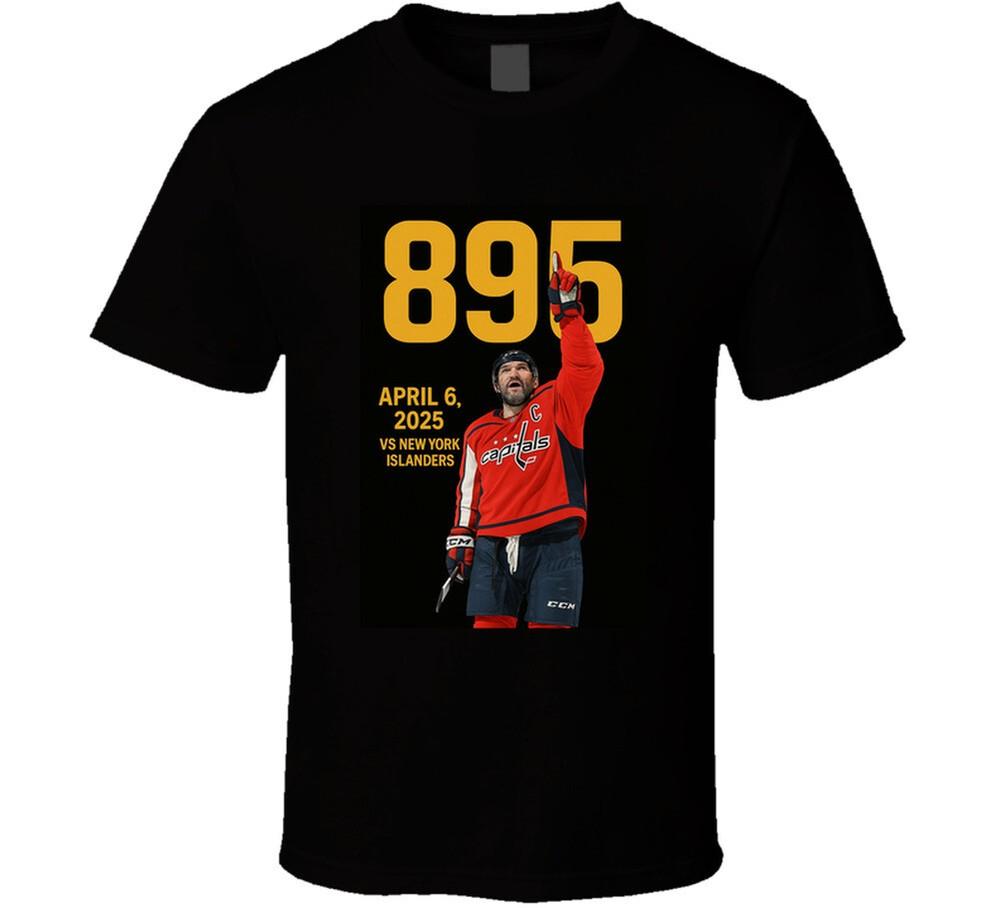 Alex Ovechkin Ovi 895 Record Breaking Goals Scored  T Shirt