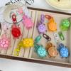 Cute Glow In The Dark Turtle Keychain for Women Girls Backpack Pendant Colorful Tortoise Keyring Student DIY Accessories Gift