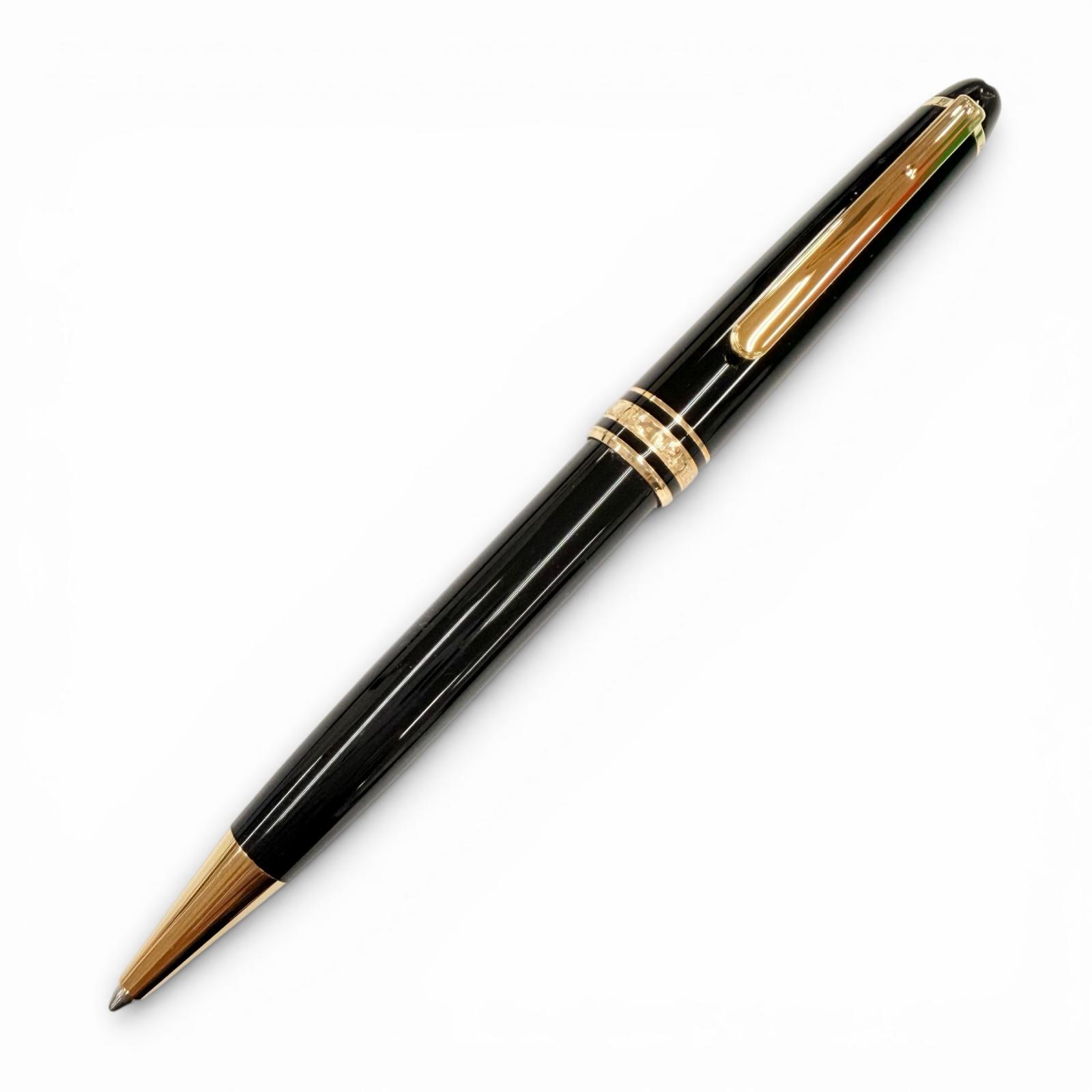 Отличная шариковая ручка MONTBLANC Meisterstück Twist White Star черная мужская Б/У
